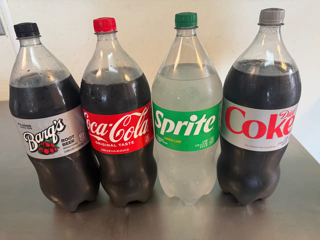 Soda Bottles.